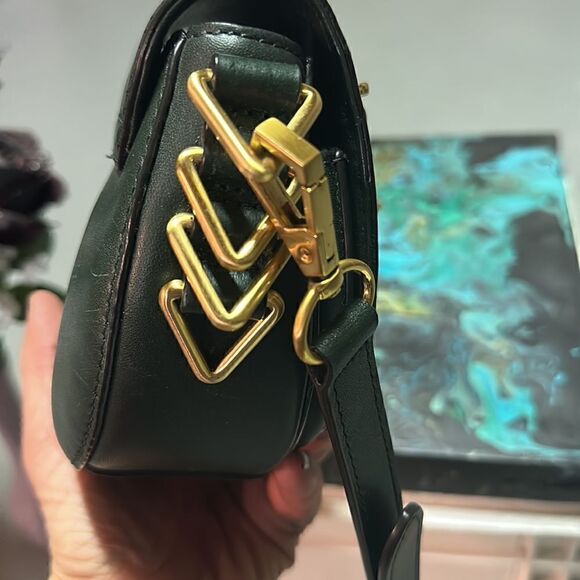 Rebecca Minkoff Forest Green Astor Saddle Leather Crossbody Bag - Picture 4 of 6